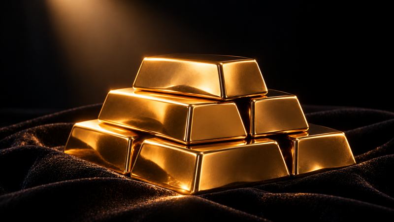 A one-kilogram gold bar
